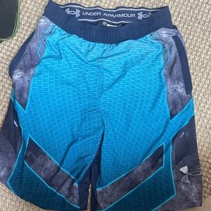 Under Armour Blue and Navy Athletic Shorts
